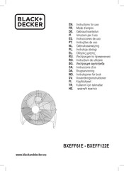 Black & Decker BXEFF122E Instructions For Use Manual