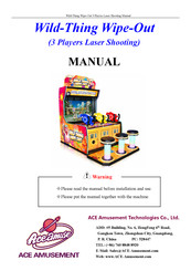 Ace Amusement Wild-Thing Wipe-Out Manual