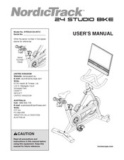 Icon NordicTrack 24 STUDIO BIKE User Manual