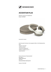Sennheiser ACCENTUM PLUS Instruction Manual