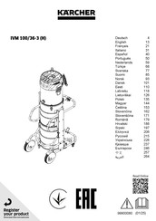 Kärcher IVM 100/36-3 Manual