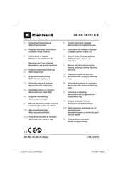 EINHELL GE-CC 18/110 Li E Original Operating Instructions