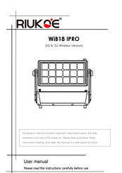 RIUKOE WiB18 IPRO User Manual