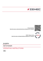 ZENEC Z-E3771 Operating Instructions Manual