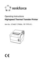 Renkforce TP806L Operating Instructions Manual