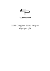 TAIKO Audio Olympus I/O Quick Start Manual