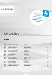 Bosch MaxoMixx MS8CM6 Series User Manual