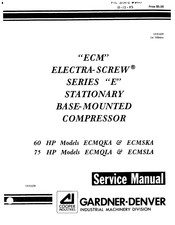 COOPER INDUSTRIES Gardner-Denver ELECTRA-SCREW ECMSKA Service Manual