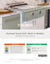 Caliber Rockwell Social Grill CRG-36 Installation & Owner's Manual
