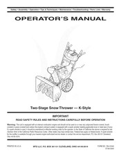 MTD 31AE6GKH730 Operator's Manual