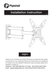 Pipishell PISF1 Installation Instruction