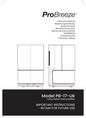 ProBreeze PB-17-UK Instruction Manual
