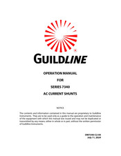 Guildline 7340-0.001A Operation Manual