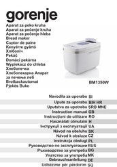 Gorenje BM1350W Instruction Manual