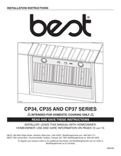 Best CP37 Series Installation Instructions Manual