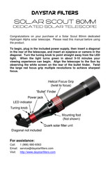 DayStar Filters SS80C Manual