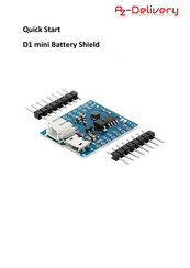AZ-Delivery D1 Mini Battery Shield Quick Start Manual