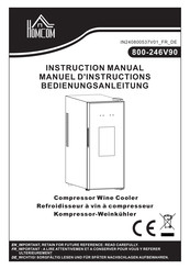 HOMCOM 800-246V90 Instruction Manual