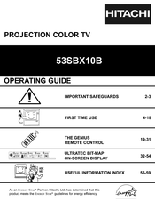 Hitachi 53SBX10B Operating Manual