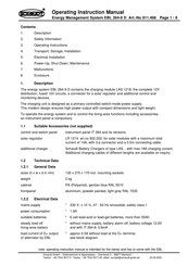 Schaudt EBL 264-9 D Operating Instructions Manual