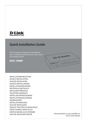 D-Link DGS-1008P Quick Installation Manual
