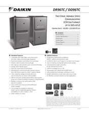 Daikin DR96TC1205DN Manual