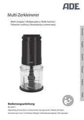 ADE KG 2401-1 Operating Instructions Manual