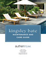 AuthenTeak 9772 Maintenance And Care Manual