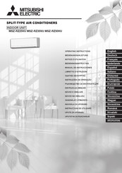 Mitsubishi Electric MSZ-RZ25VU Operating Instructions Manual