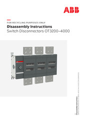 ABB OT4000E04P Disassembly Instructions Manual