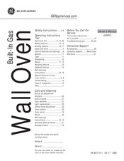 GE JGRP20BEJ2BB Owner's Manual