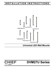 LEGRAND CHIEF DVM27U3E Installation Instructions Manual