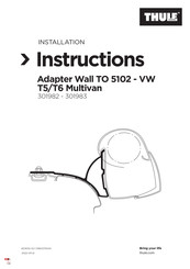 Thule 301982 Installation Instructions Manual