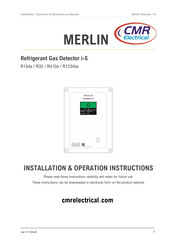 CMR Electrical MERLIN R32 Installation, Operation & Maintenance Manual