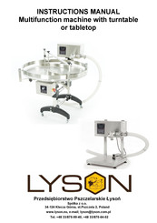 LYSON W204001 Instruction Manual