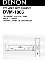 Denon DVM-1805 - DVD Changer Operating Instructions Manual