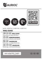 Auriol 4-LD6714-2 Operating And Safety Instructions Manual