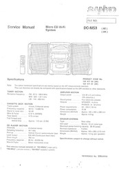 Sanyo DC-MS3 UK Service Manual
