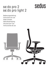 Sedus se:do pro light 2 Instructions For Use Manual