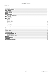 ENERGY SISTEM Max 4000 User Manual