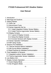 Sainlogic FT0320 User Manual