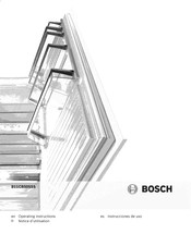 Bosch B11CB50SSS/04 Operating Instructions Manual