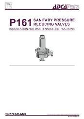 VALSTEAM ADCA ADCAPure P161 Installation And Maintenance Instructions Manual
