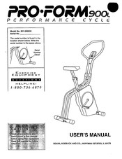 Pro-Form 900L User Manual