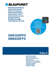 Blaupunkt 5WK830FF0 Instruction Manual