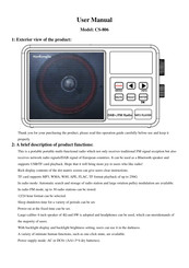 HanRongDa CS-806 User Manual