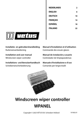 Vetus WPANEL Installation And User Manual