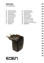 Eden MAG Operating Instructions Manual