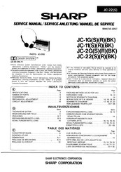 Sharp JC-11BK Service Manual