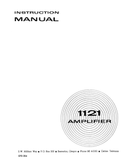 Tektronix 1121 Instruction Manual